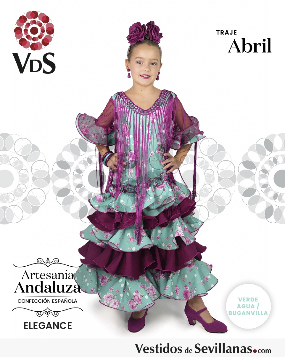 Traje Flamenca ABRIL Largo Plumeti_3col