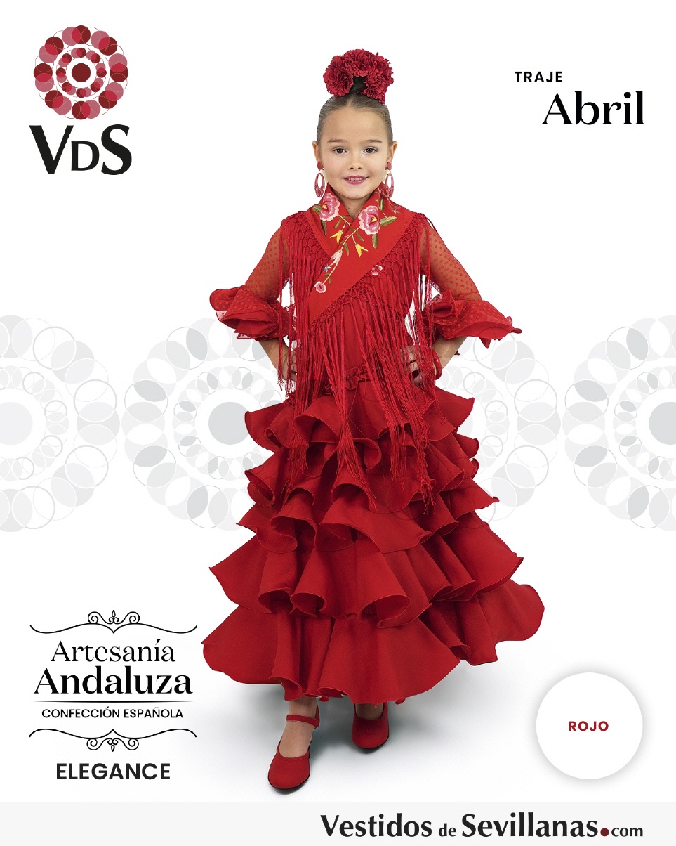 Traje Flamenca ABRIL largo Plumeti_3col