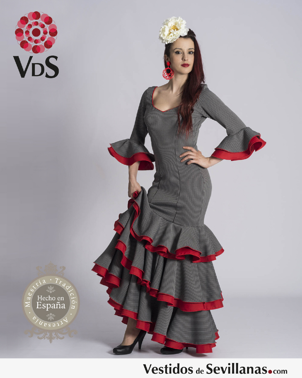 Trajes de flamenca, faldas en ch&eacute;ster o tejido campero.
