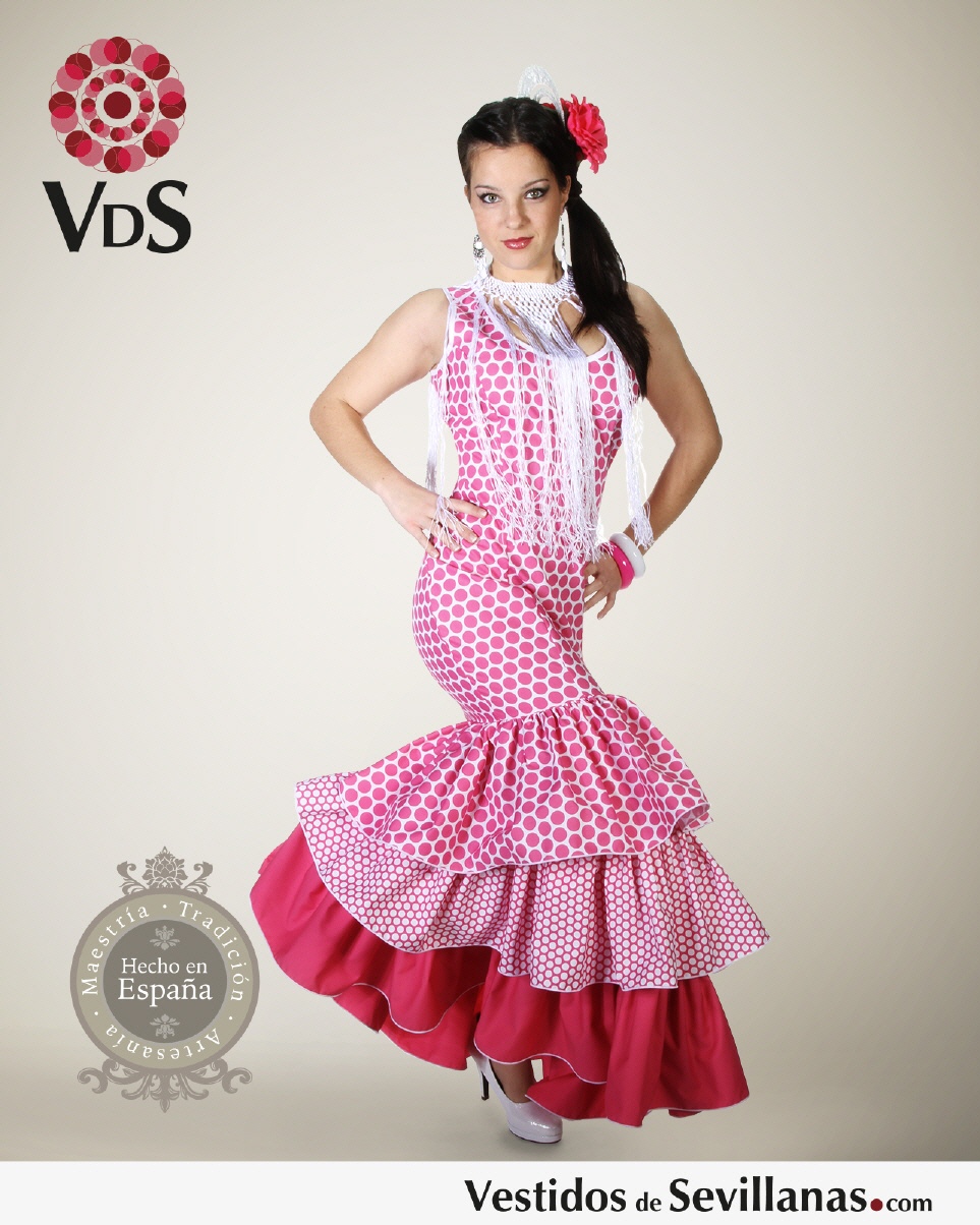 Traje de Flamenca mujer M&Aacute;LAGA (Largo)_3col