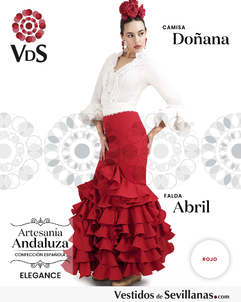 Faldas Rojas Flamencas