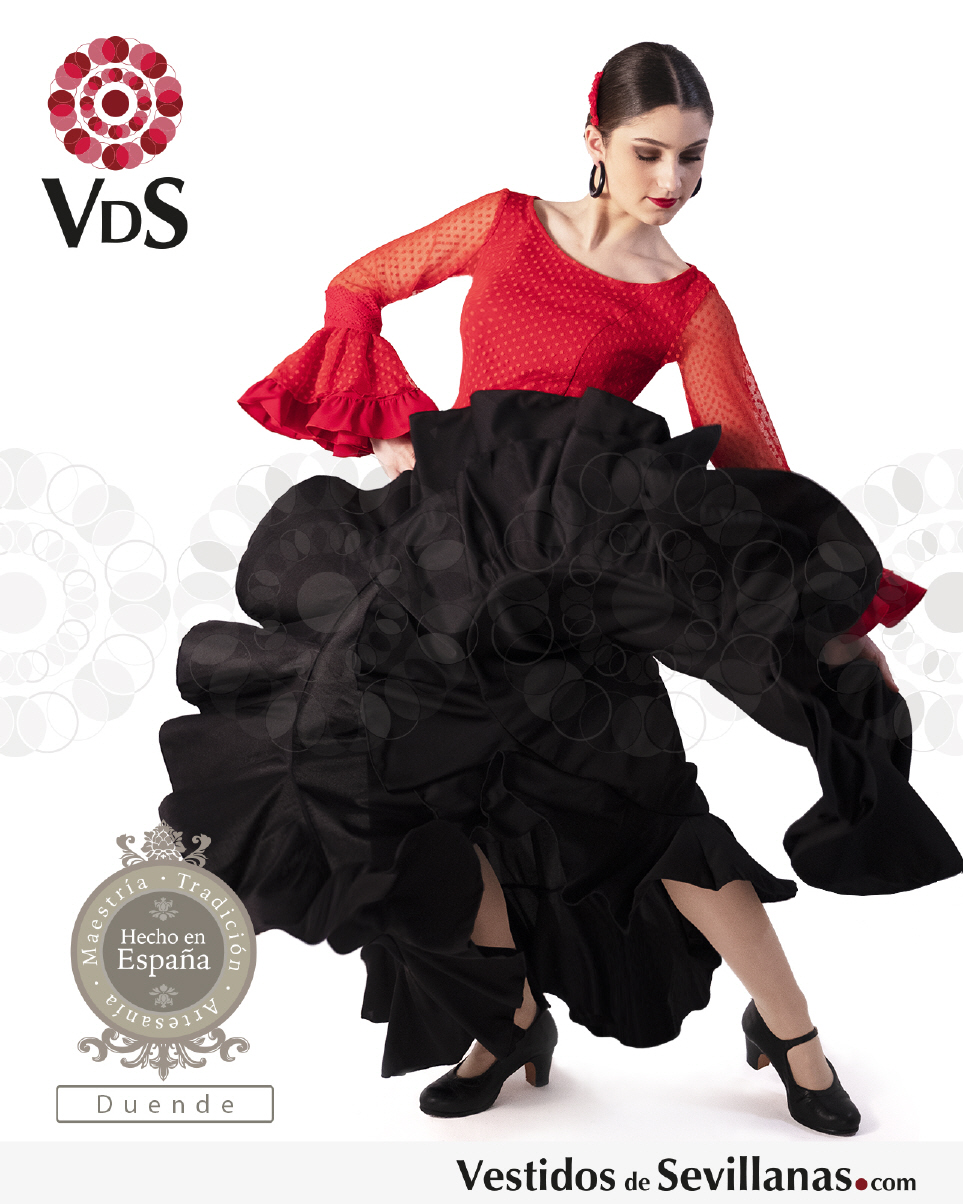 Faldas baile flamenco con mucho vuelo